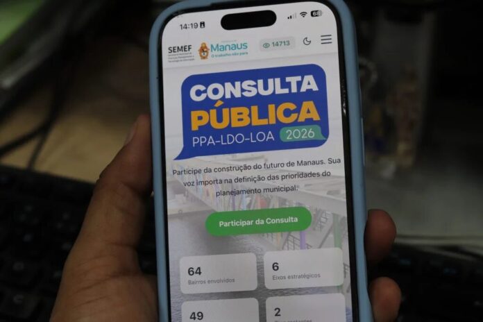 Consulta Pública 2026 em Manaus: prazo final nesta sexta-feira para sugestões de prioridades
