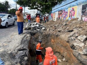Prefeitura de Manaus revitaliza drenagem na avenida Manoel Marques, Parque 10 de Novembro