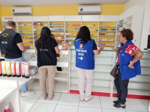 Drogarias irregulares são alvo de fiscalização em Manaus: ‘Risco potencial à saúde do público’
