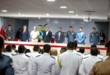 Governador interino Roberto Cidade empossa 60 oficiais da PMAM no Curso Superior de Polícia e reforça investimentos na segurança pública FOTOS: Alex Pazuello e Antonio Lima/Secom