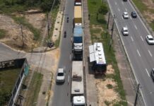Detran-AM registra 416 irregularidades durante fiscalização de veículos pesados em Manaus