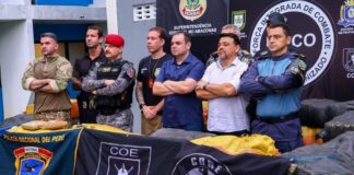 Governador Roberto Cidade destaca atuação integrada das Forças de Segurança em apreensão de 2,5 toneladas de drogas no Amazonas, uma das maiores da história
