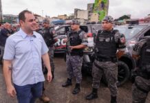 “Seguimos na valorização das forças de segurança e temos a convicção de que os resultados vão chegar”, disse Roberto Cidade no lançamento da segunda fase da Operação Segurança Presente Valorização das forças de segurança