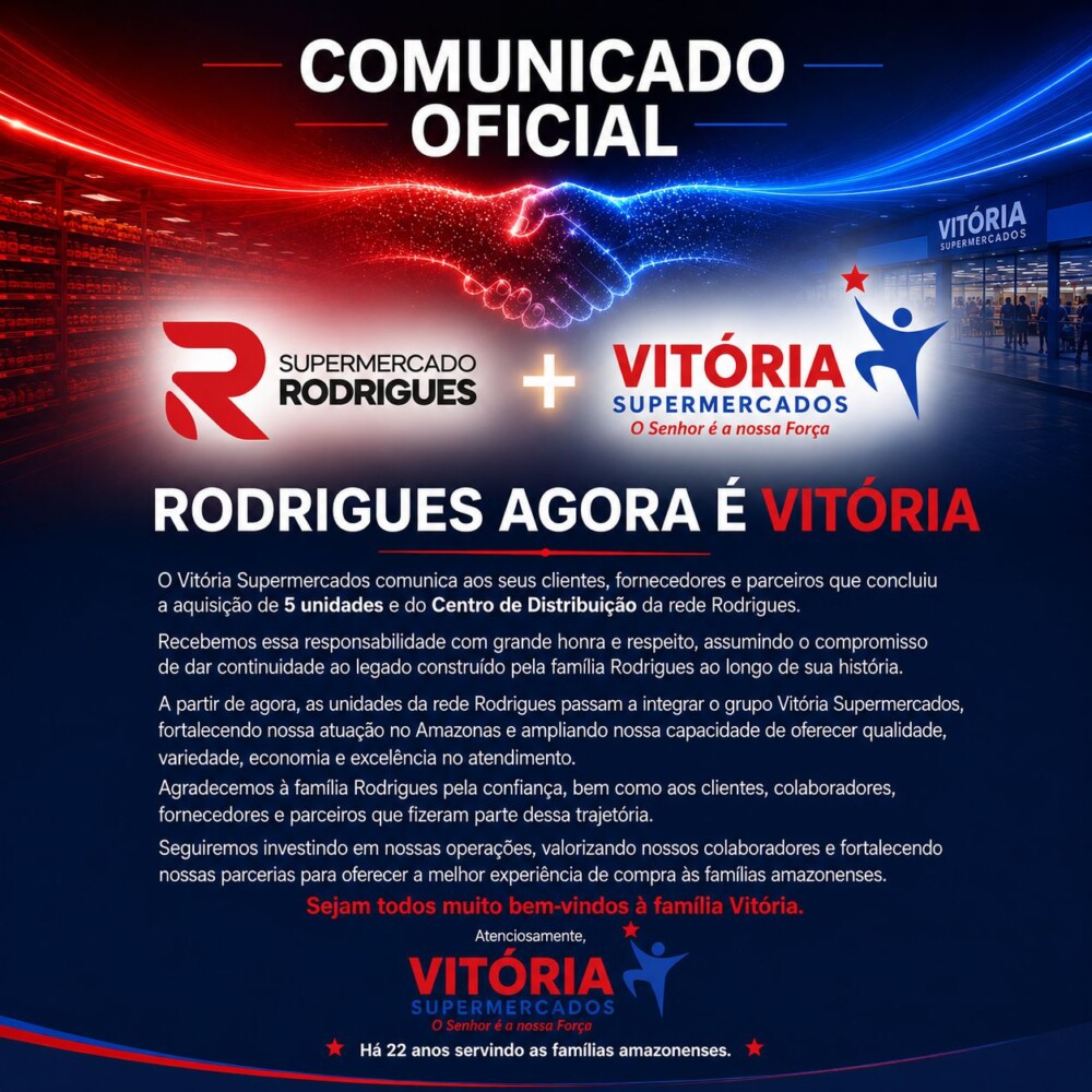 Rodrigues agora é Vitoria Supermercados