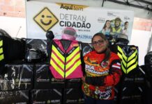 Pit Stop Motociclista Legal é inaugurado na zona Norte de Manaus com entrega de 75 kits para motofretistas