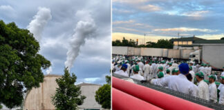 Vazamento de gás estireno mobiliza forças de segurança no Distrito Industrial - Imagens: Portal Ponta Negra