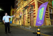Prefeito Renato Junior vistoria obras de recuperação do Mercado Adolpho Lisboa