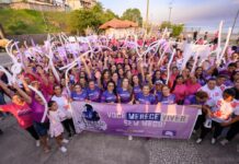 Primeira-dama Thaisa Cidade reforça importância da proteção às mulheres durante abertura do Agosto Lilás Primeira-dama Thaisa Cidade reforça importância da proteção às mulheres durante abertura do Agosto Lilás