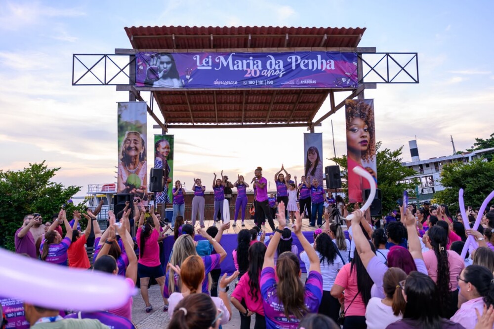 Primeira-dama Thaisa Cidade reforça importância da proteção às mulheres durante abertura do Agosto Lilás