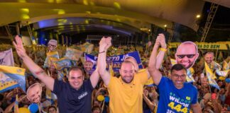 Roberto Cidade participa de ato que confirma Fausto Júnior na disputa à reeleição para deputado federal