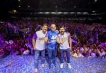 Saimon Bessa e Carlinhos Bessa, lançam campanha e reúnem mais de 8 mil pessoas em Manaus