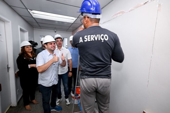 Governador Roberto Cidade vistoria obras da Maternidade Azilda Marreiro, na zona norte de Manaus