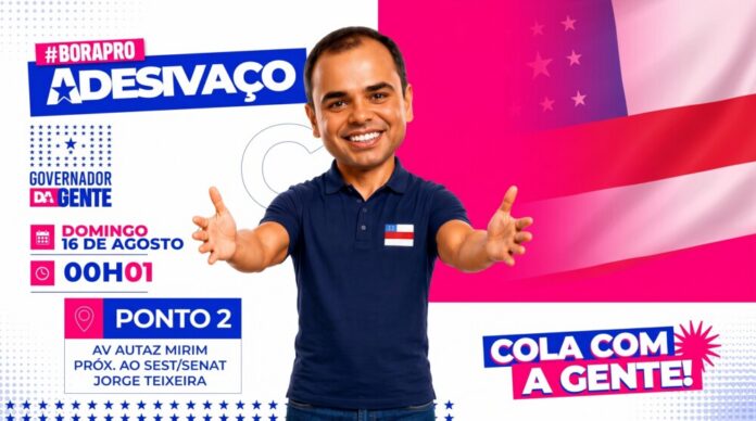 adesivaco roberto cidade Roberto Cidade inicia campanha eleitoral com adesivaço na capital e no interior do Amazonas