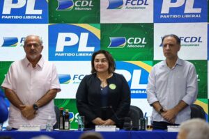 Em apresentação de propostas a lojistas, Professora Maria diz que será ‘mão amiga’ do comércio