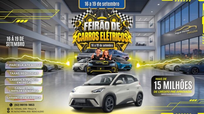 Pague Menos Veículos realiza feirão de carros elétricos