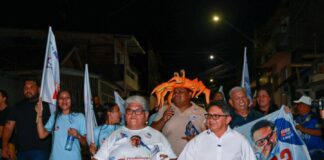 Sinésio Campos reúne apoiadores no São Raimundo e intensifica campanha em Manaus
