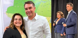 Flávio Bolsonaro grava vídeo para Professora Maria e convida militantes de direita para ato em Manaus