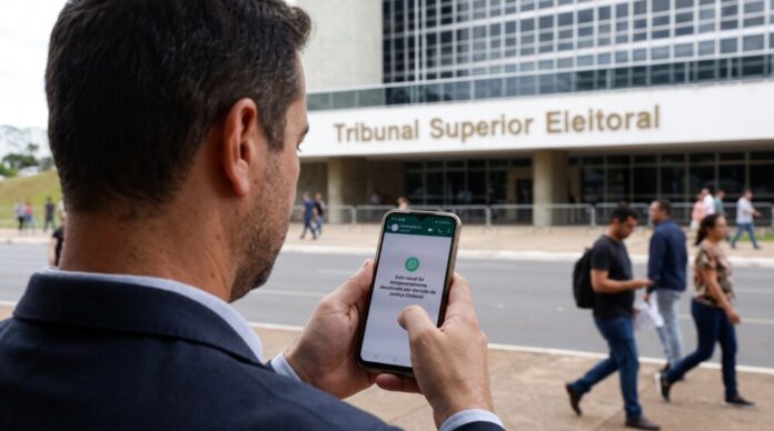 Gemini_Generated_Image_4ybr104ybr104ybr Apagão no WhatsApp? TSE debate regra que afeta canais de Lula e Flávio Bolsonaro. Imagem criada por IA