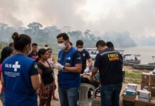 Força Nacional do SUS entra em ação no Amazonas para atender pacientes afetados pela fumaça. Imagem ilustrativa criada por IA